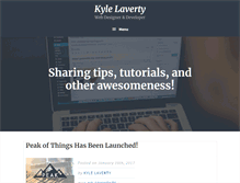 Tablet Screenshot of kylelaverty.com
